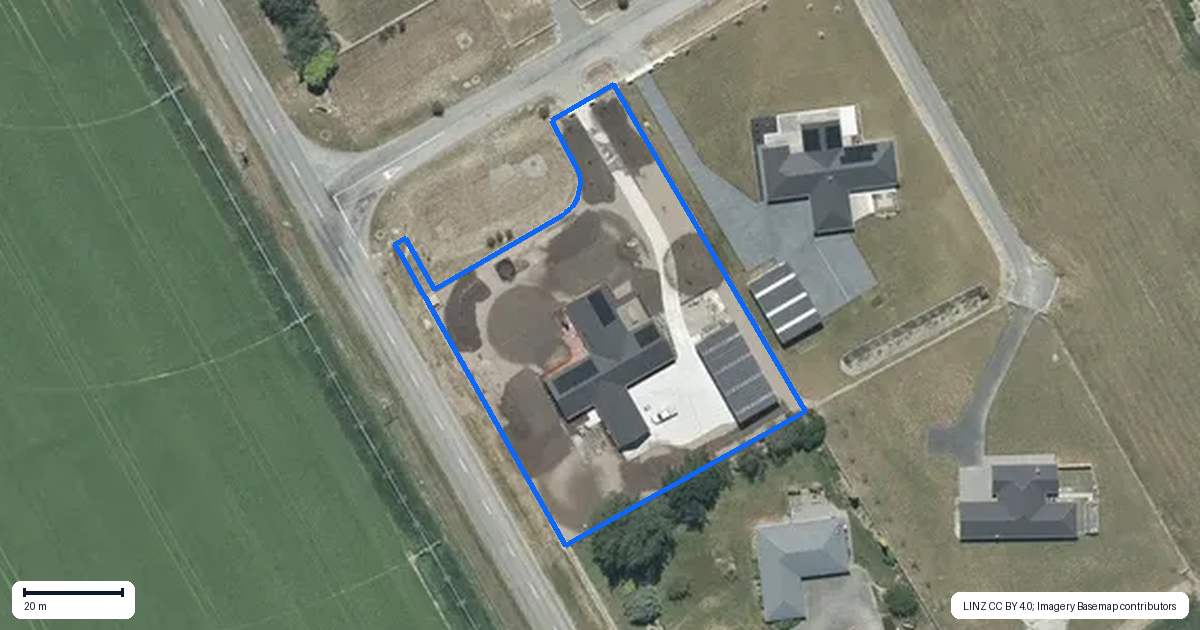 Property context map for 2 Westview Drive, Tinwald, Ashburton