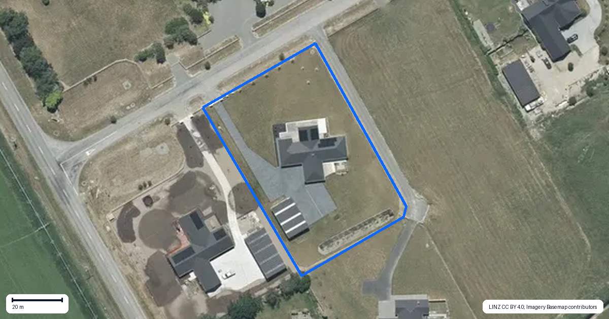 Property context map for 4 Westview Drive, Tinwald, Ashburton