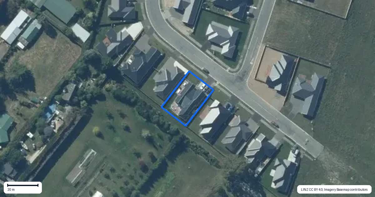 Property context map for 62 Suffolk Drive, Kirwee