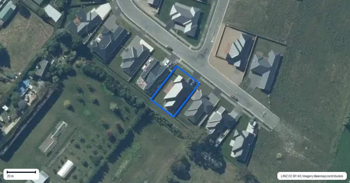 Property context map for 64 Suffolk Drive, Kirwee
