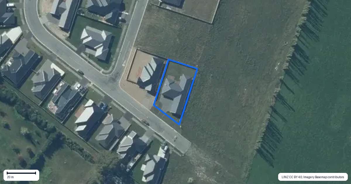 Property context map for 55 Suffolk Drive, Kirwee