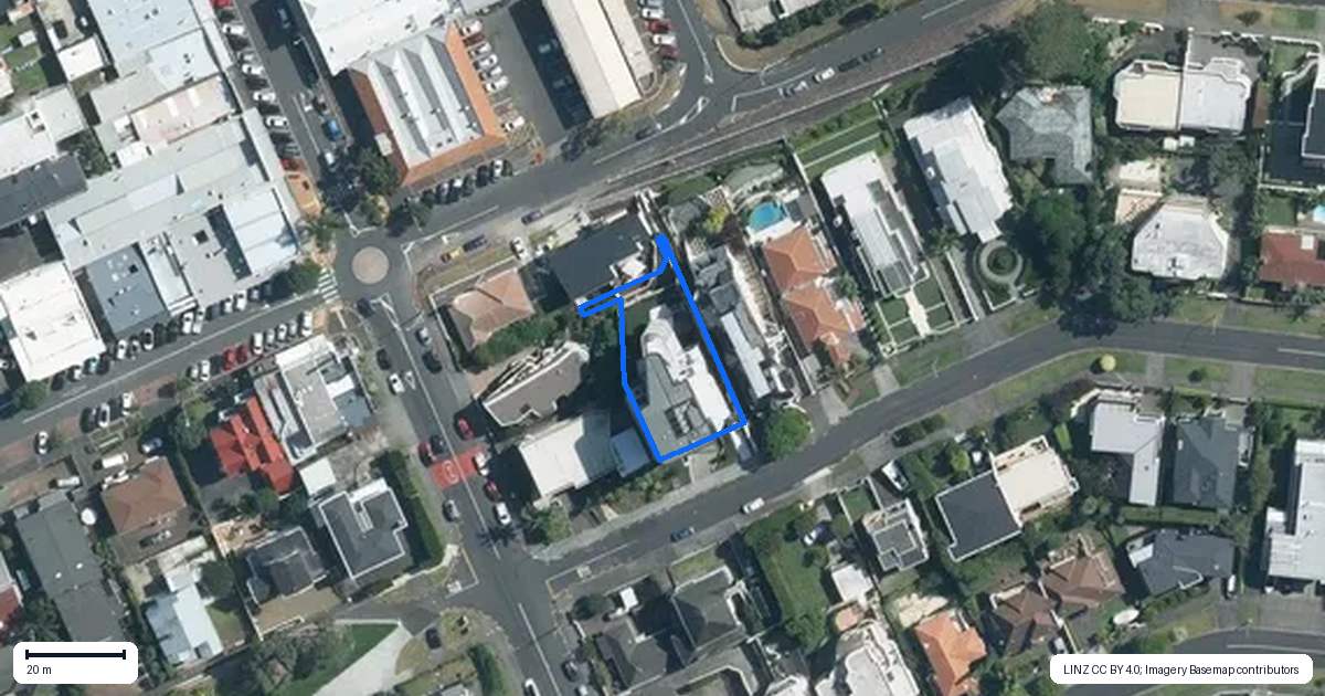 Property context map for 2/20 Devore Street, Saint Heliers, Auckland