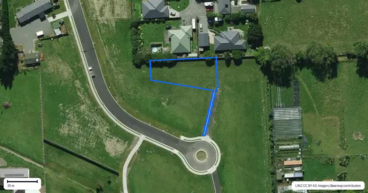 Property context map for 21A Foster Place, Amberley