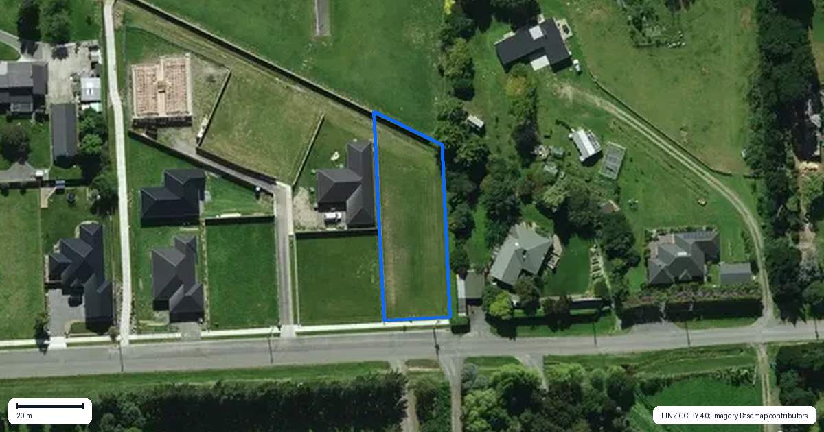 Property context map for 71 Courage Road, Amberley