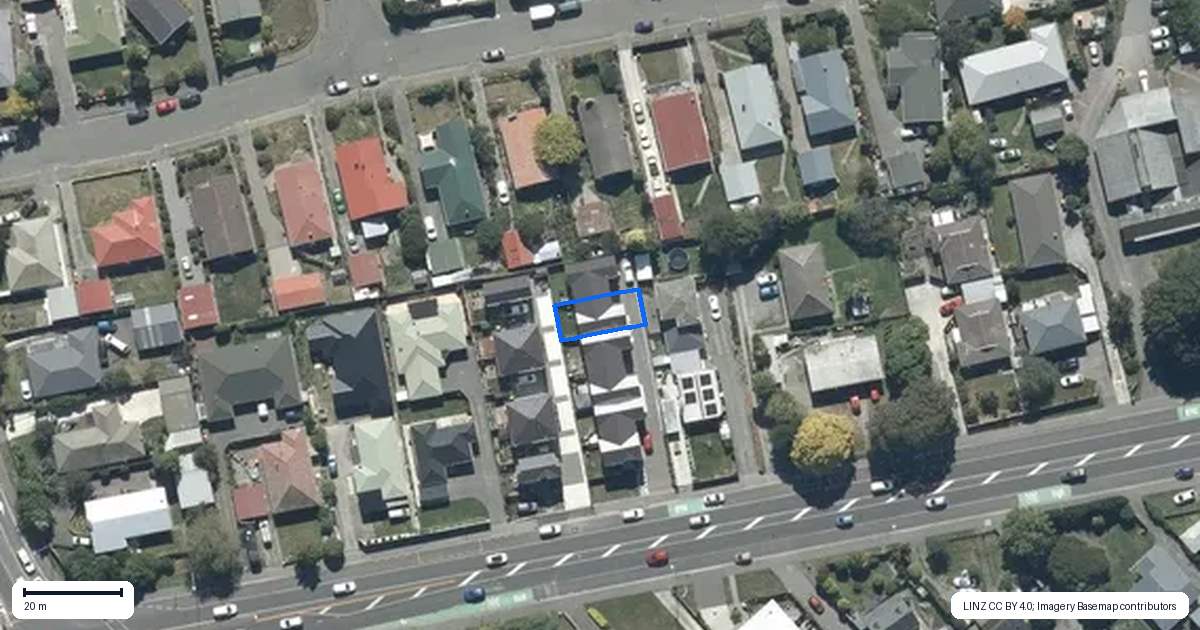 Property context map for 5/464 Main South Road, Hornby, Christchurch