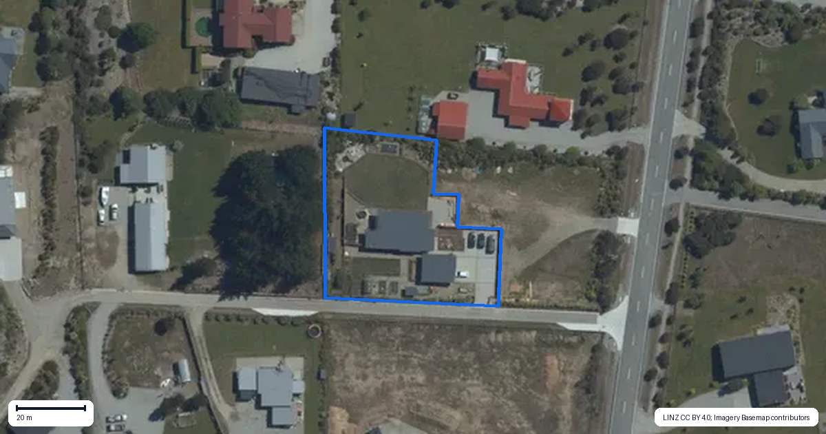 Property context map for 4 Goldie Lane, Albert Town, Wanaka