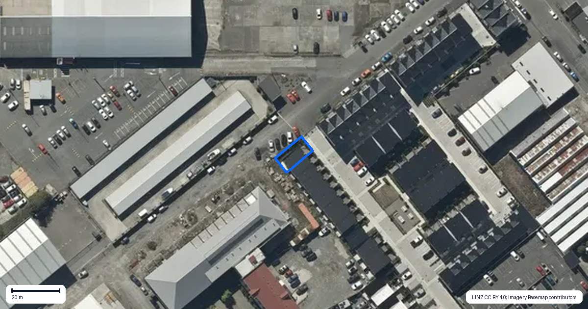Property context map for 9/323 Lincoln Road, Addington, Christchurch