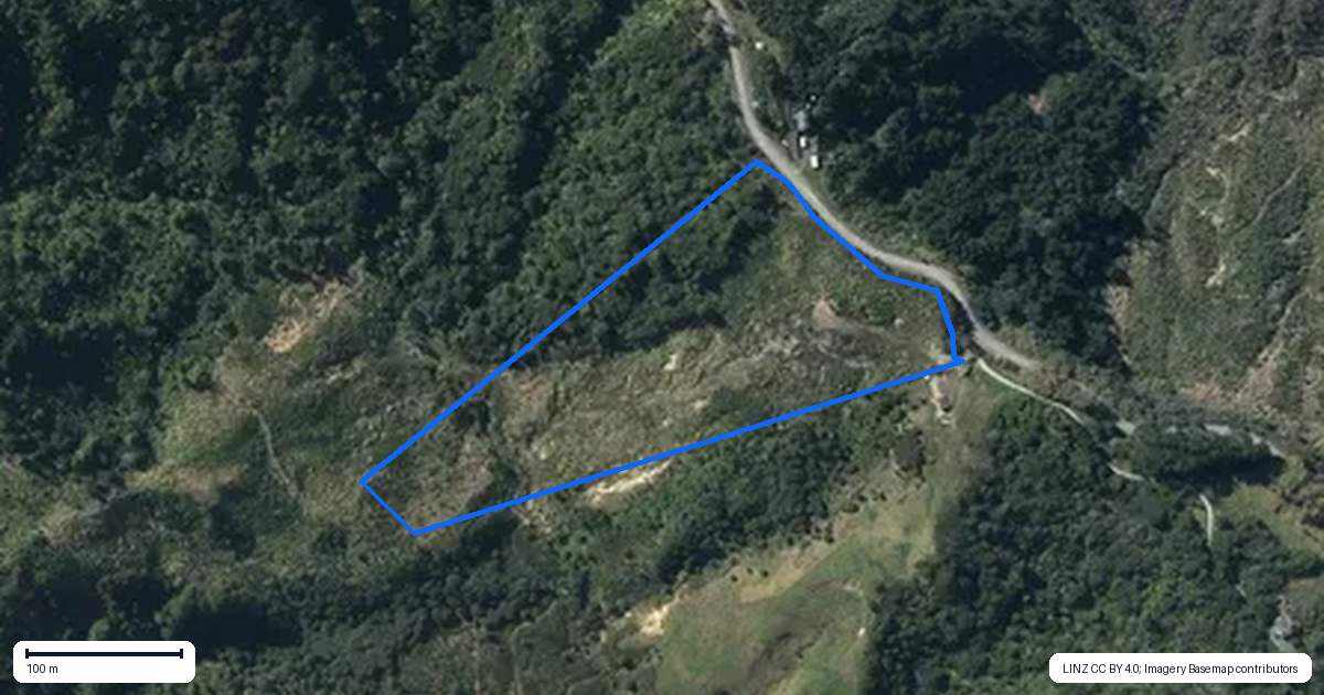 Property context map for 709 Ahuroa Road, Puhoi, Warkworth