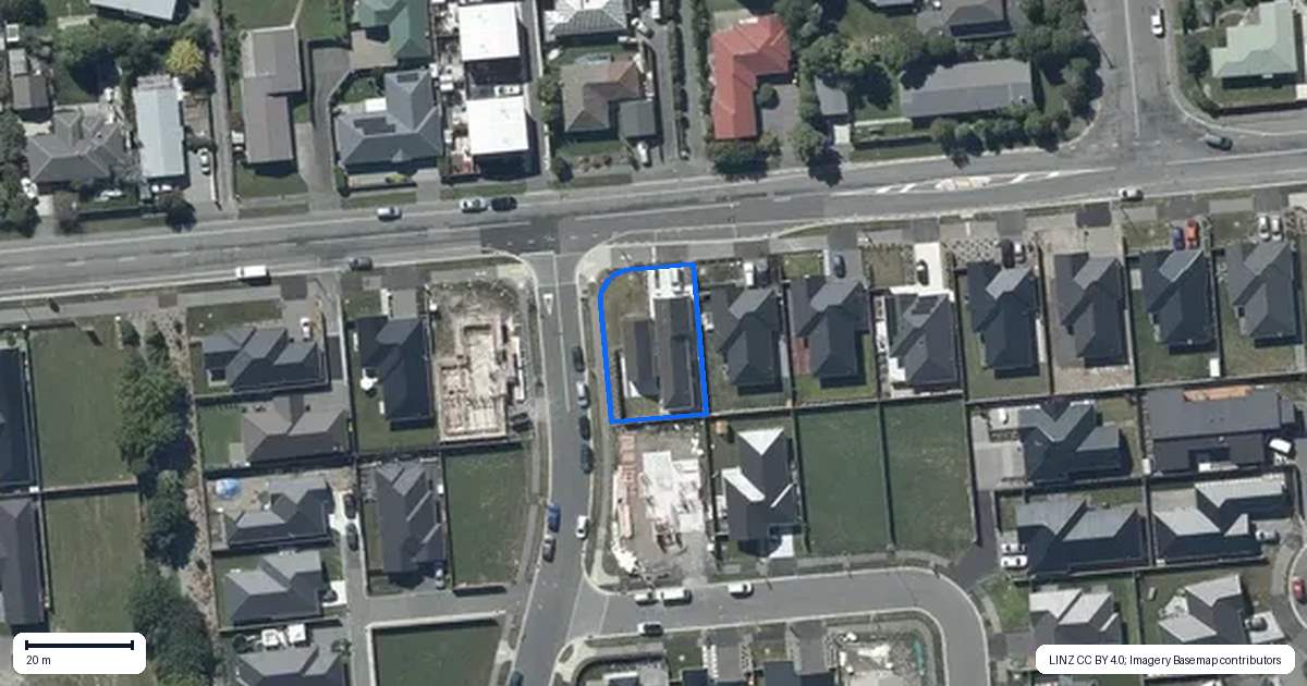 Property context map for 24 Glovers Road, Halswell, Christchurch
