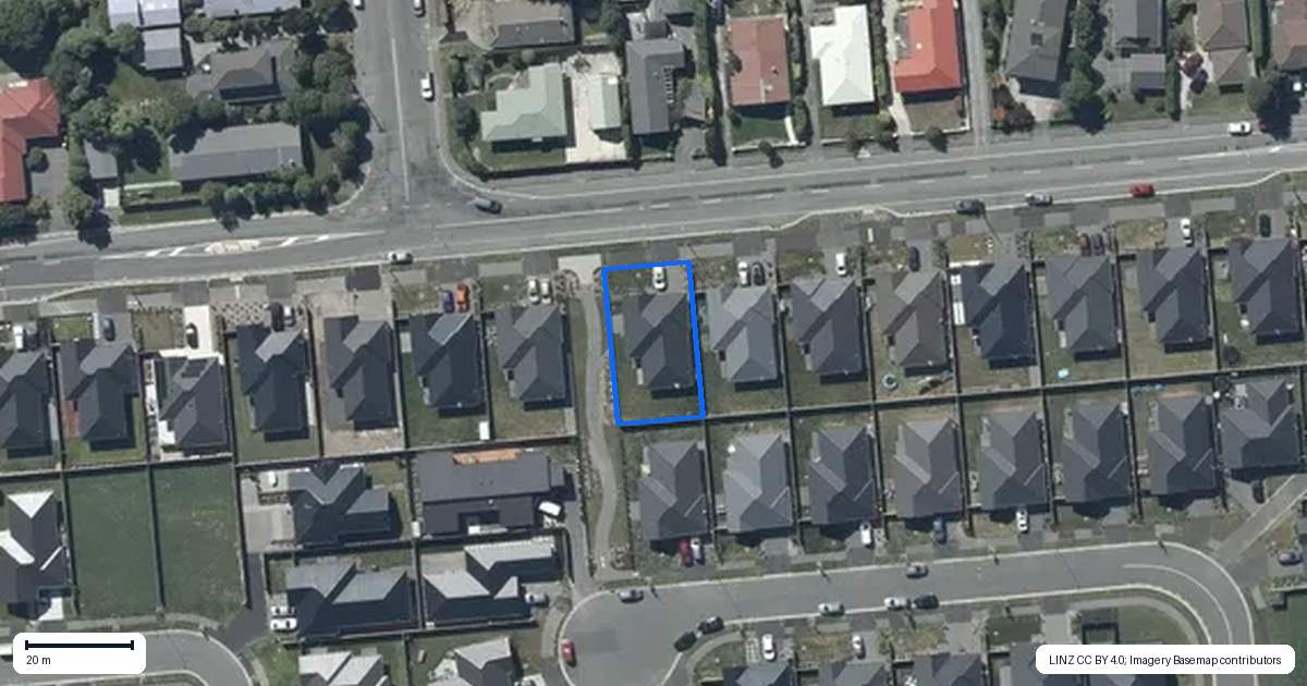 Property context map for 40 Glovers Road, Halswell, Christchurch