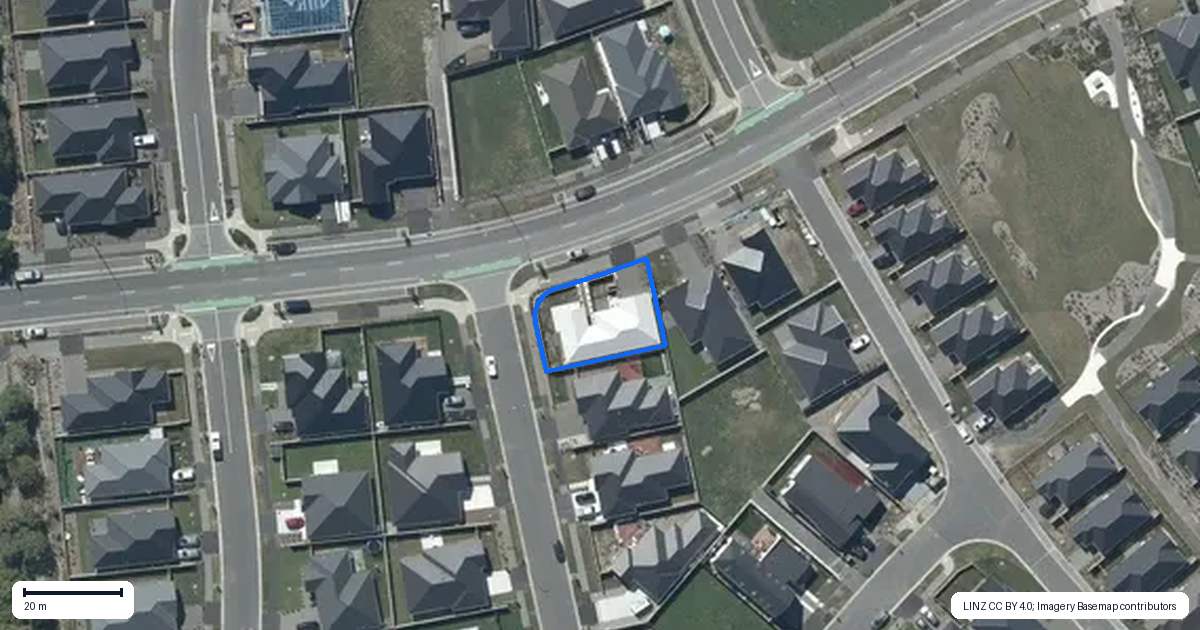Property context map for 38 Whites Tramway Road, Halswell, Christchurch