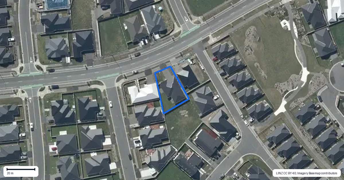 Property context map for 40 Whites Tramway Road, Halswell, Christchurch