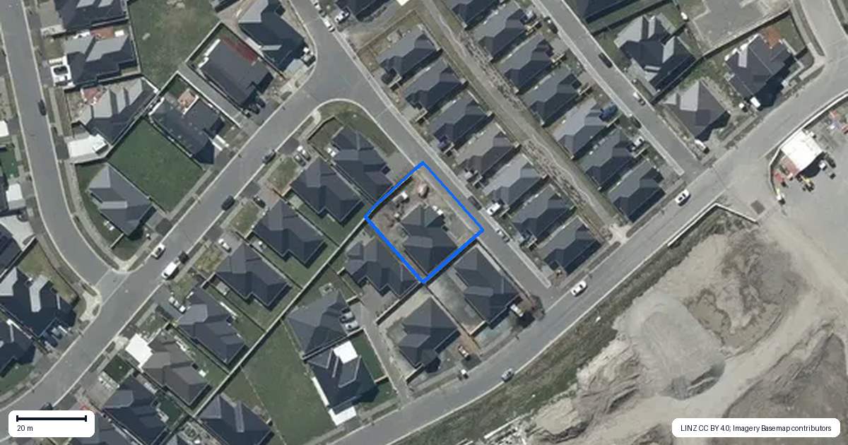 Property context map for 4 Piopio Lane, Halswell, Christchurch