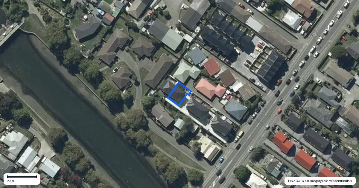 Property context map for 5/22 Rutherford Street, Woolston, Christchurch
