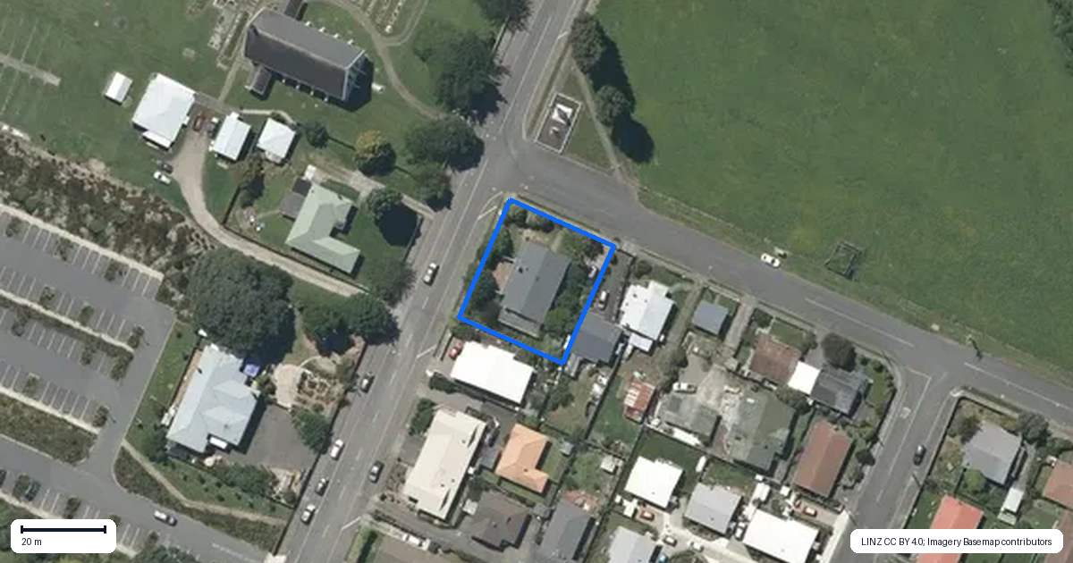 Property context map for 1 Hadfield Street, Otaki