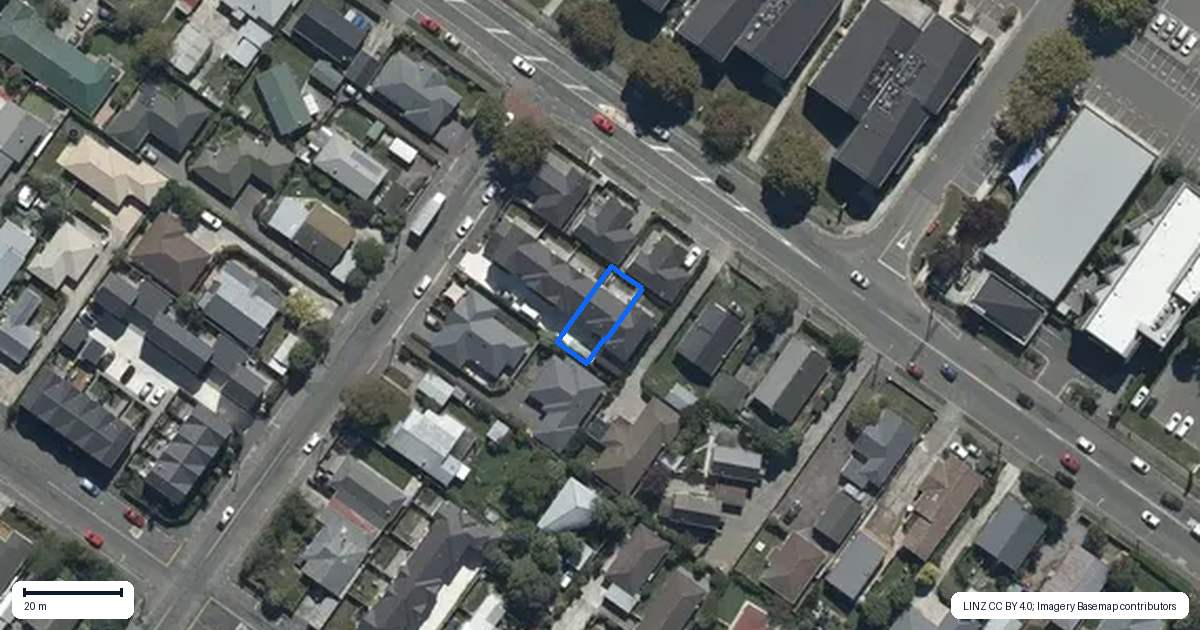 Property context map for 4/42 Sails Street, Papanui, Christchurch