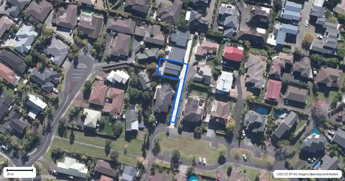 Property context map for 35A Deanna Drive, West Harbour, Auckland