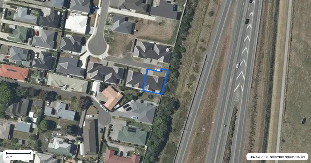 Property context map for 22 Cassin Place, Taradale, Napier