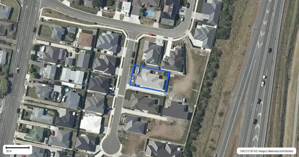 Property context map for 5 Cassin Place, Taradale, Napier
