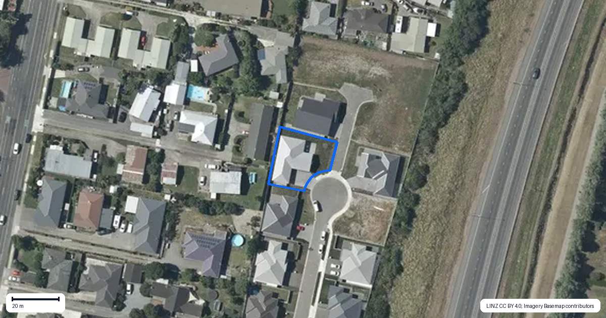 Property context map for 21 George Yee Place, Taradale, Napier