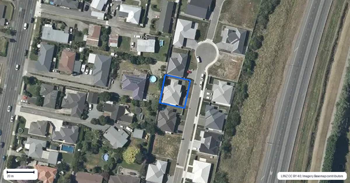 Property context map for 17 George Yee Place, Taradale, Napier