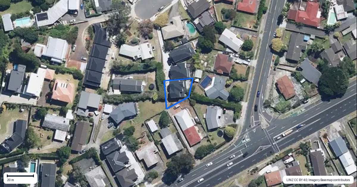 Property context map for 8C Willow Way, Sunnyhills, Auckland