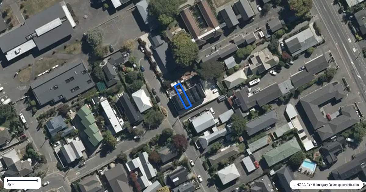 Property context map for 2/44 Tonbridge Street, Merivale, Christchurch
