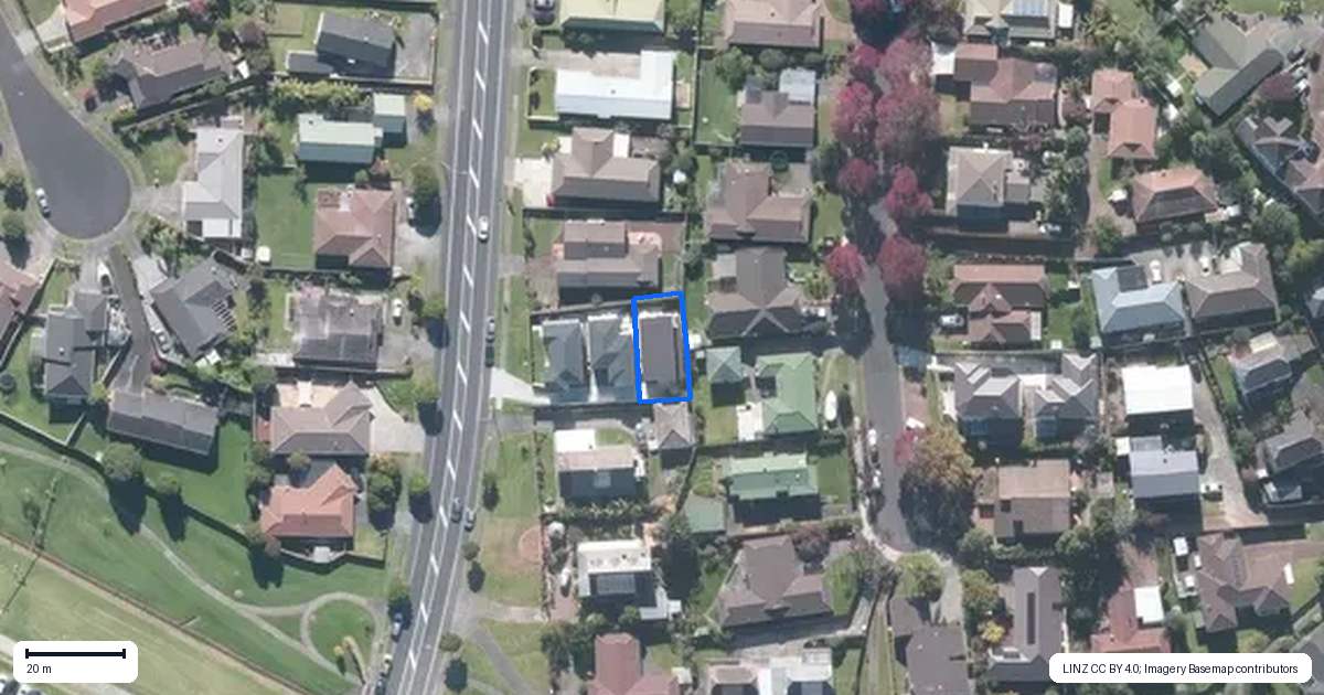 Property context map for 152C Botany Road, Botany Downs, Auckland