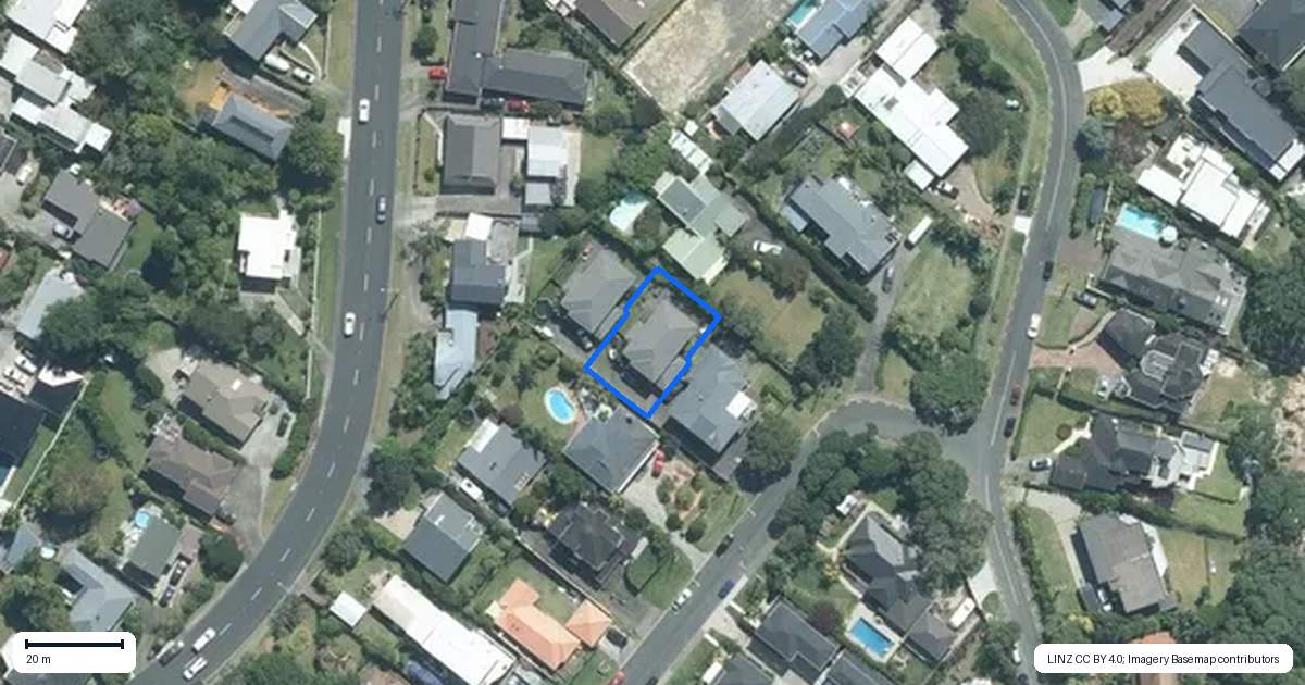 Property context map for 40B Waiake Street, Torbay, Auckland