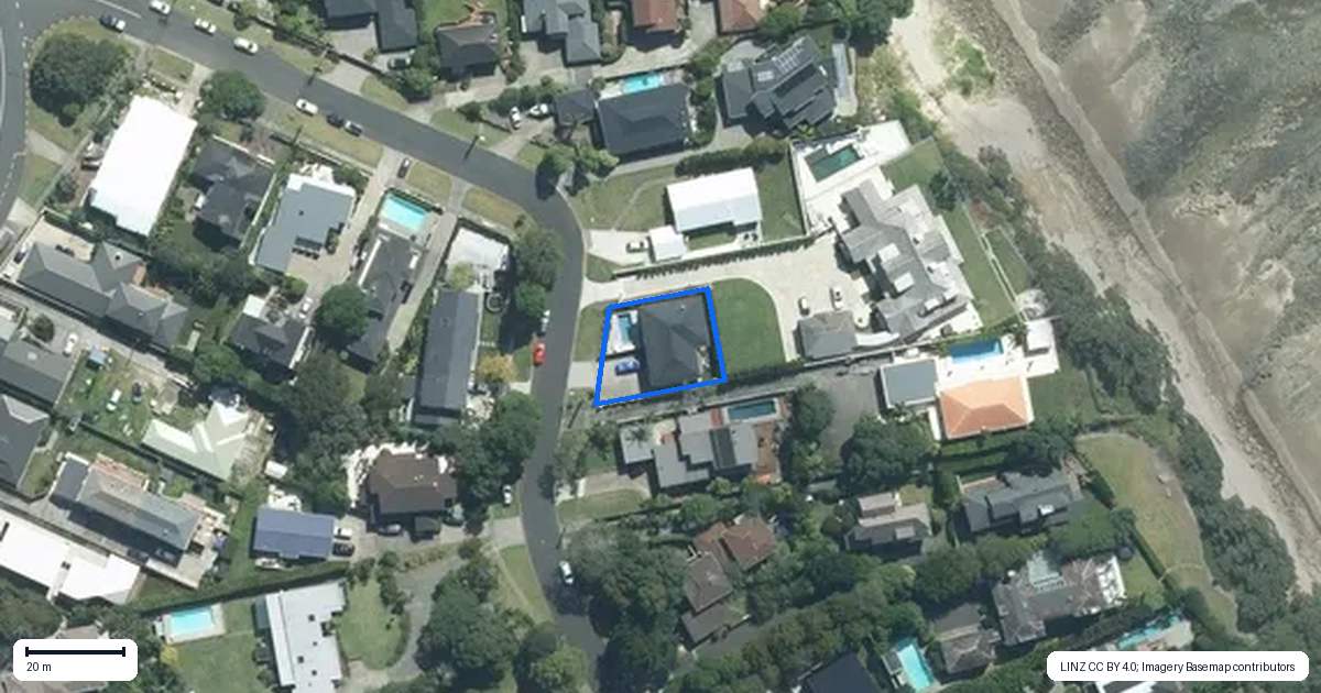 Property context map for 45A View Road, Campbells Bay, Auckland