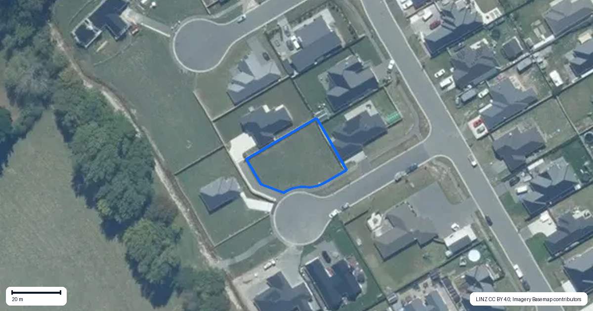 Property context map for 4 Cherry Tree Place, Southbridge