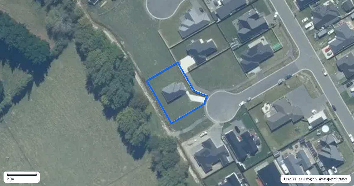 Property context map for 8 Cherry Tree Place, Southbridge