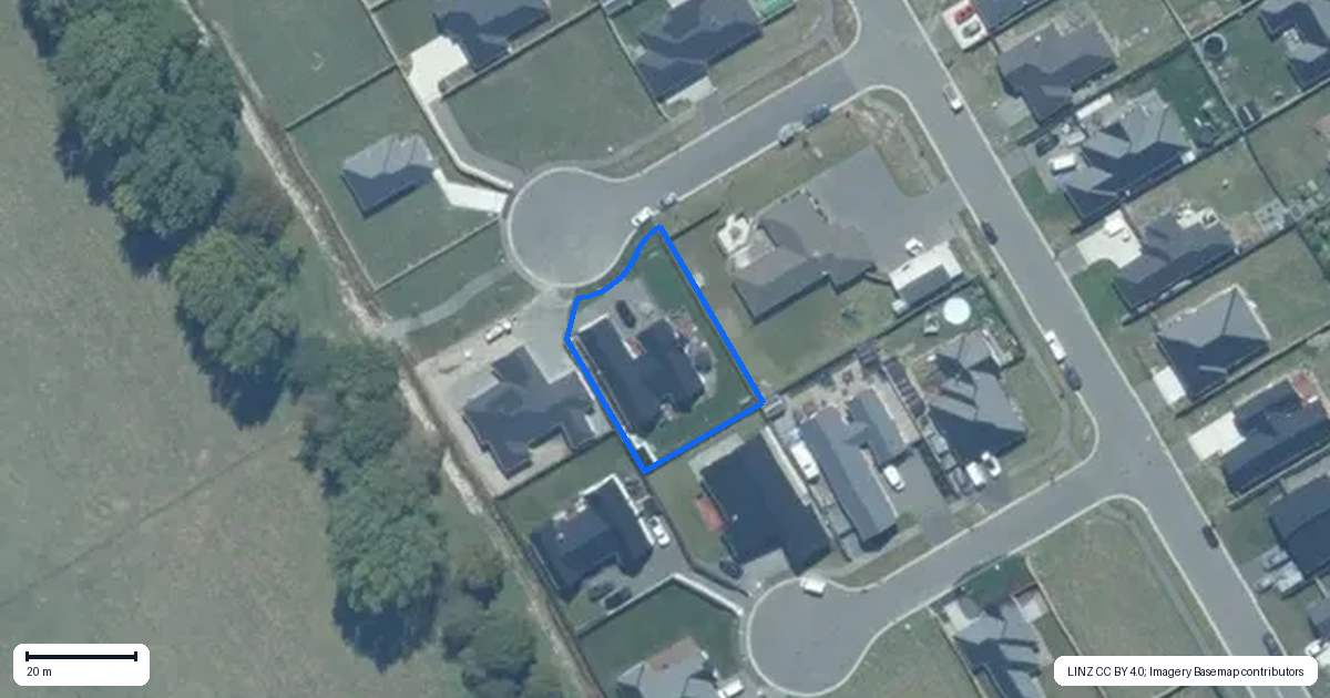 Property context map for 3 Cherry Tree Place, Southbridge