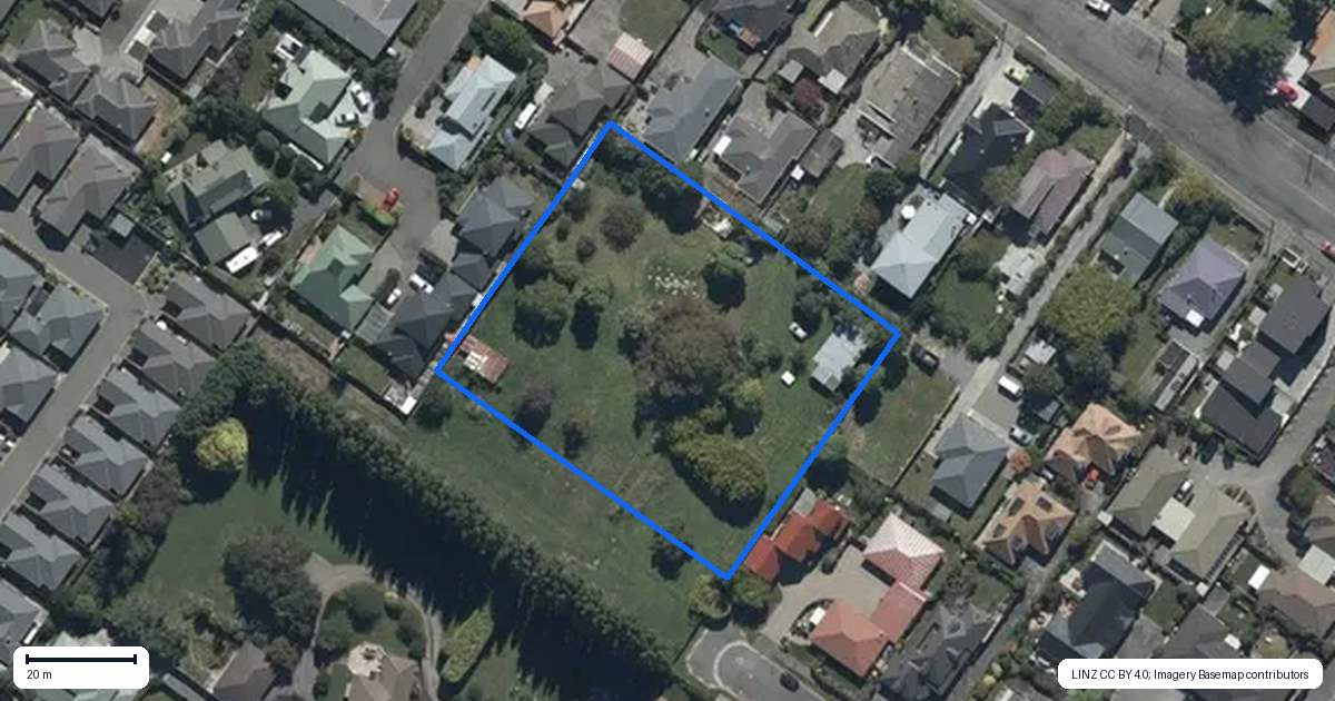 Property context map for 34 Leander Street, Northcote, Christchurch