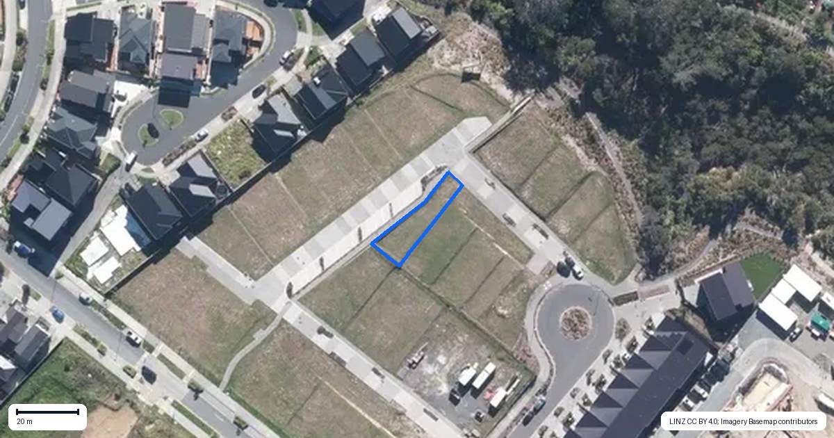 Property context map for 1 Golden Fall Road, Hobsonville, Auckland