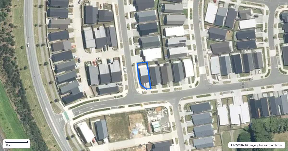 Property context map for 7 John Main Drive, Ramarama, Drury