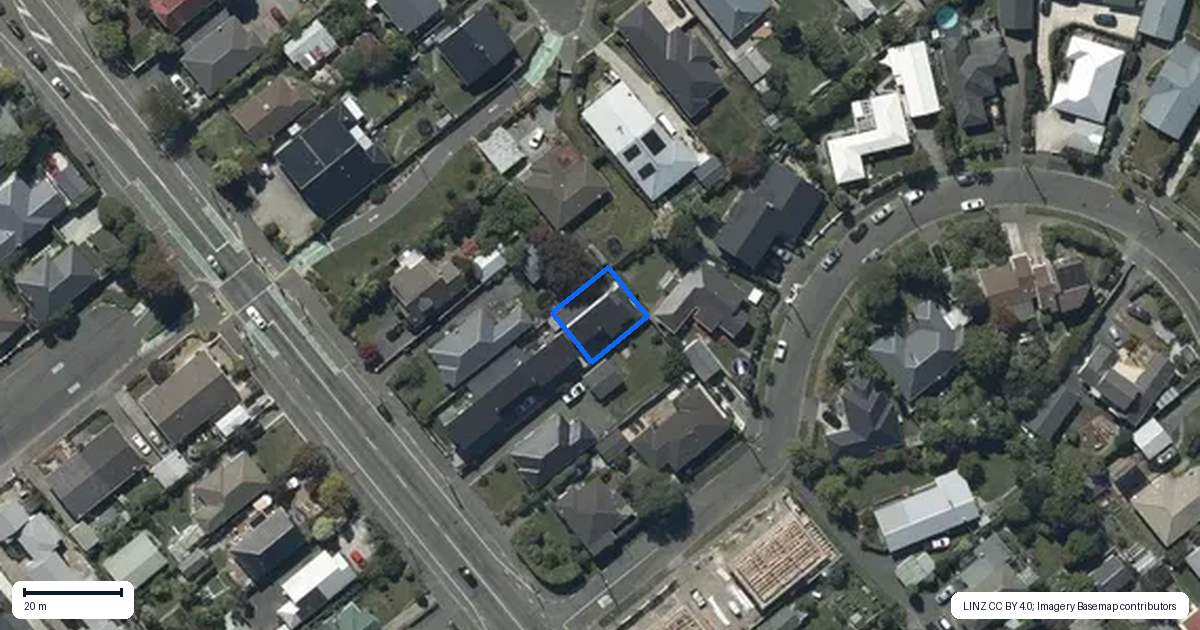Property context map for 3/214 Barrington Street, Somerfield, Christchurch