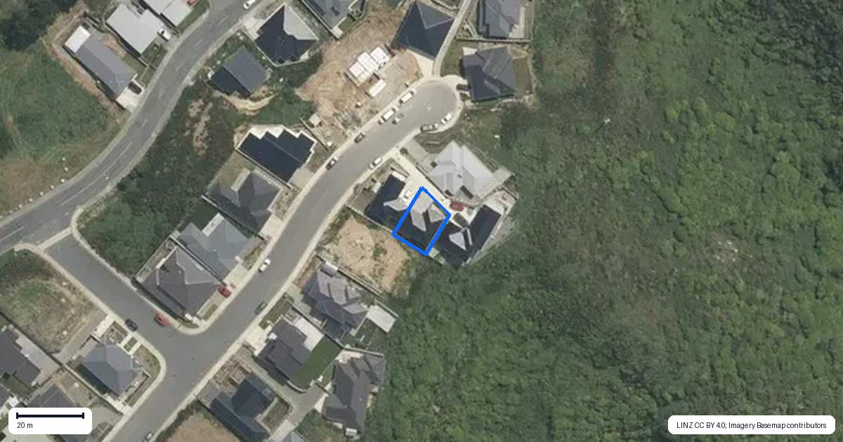 Property context map for 25B Boeing Way, Newlands, Wellington