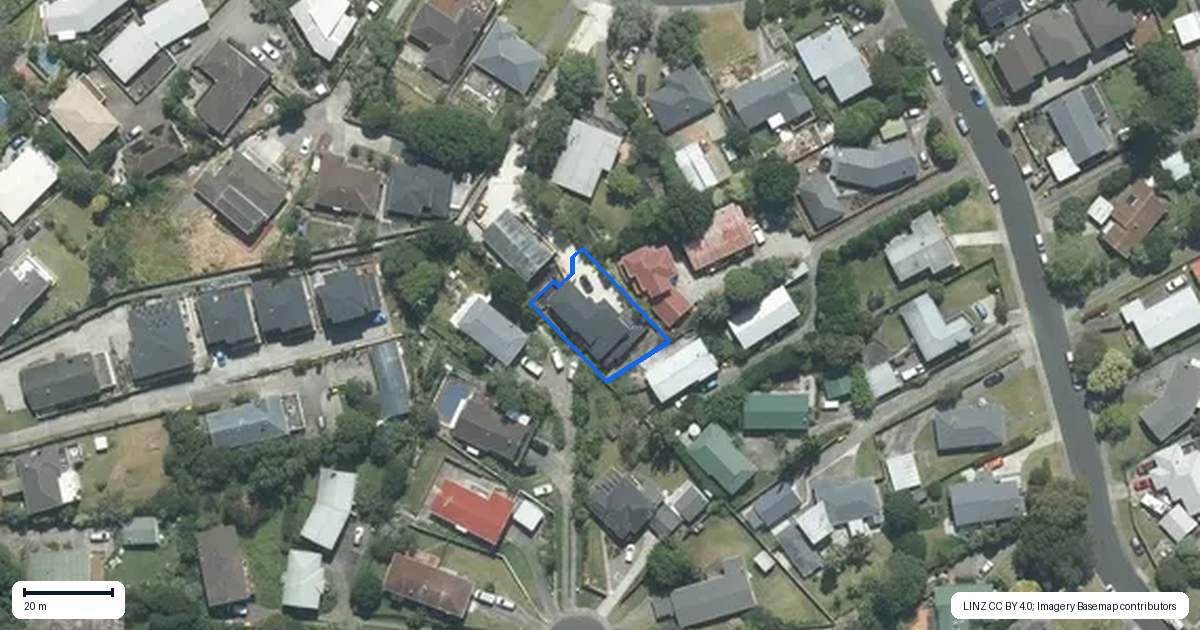 Property context map for 39A Hatherlow Street, Glenfield, Auckland