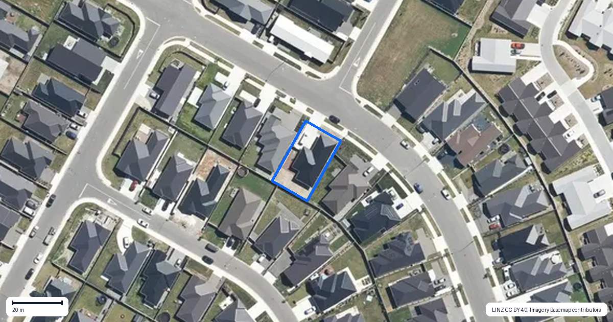 Property context map for 19 Chambers Avenue, Woodend