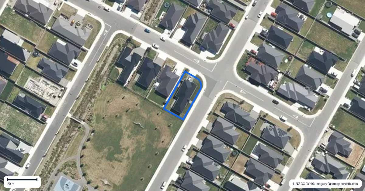 Property context map for 75 Crossley Avenue, Woodend