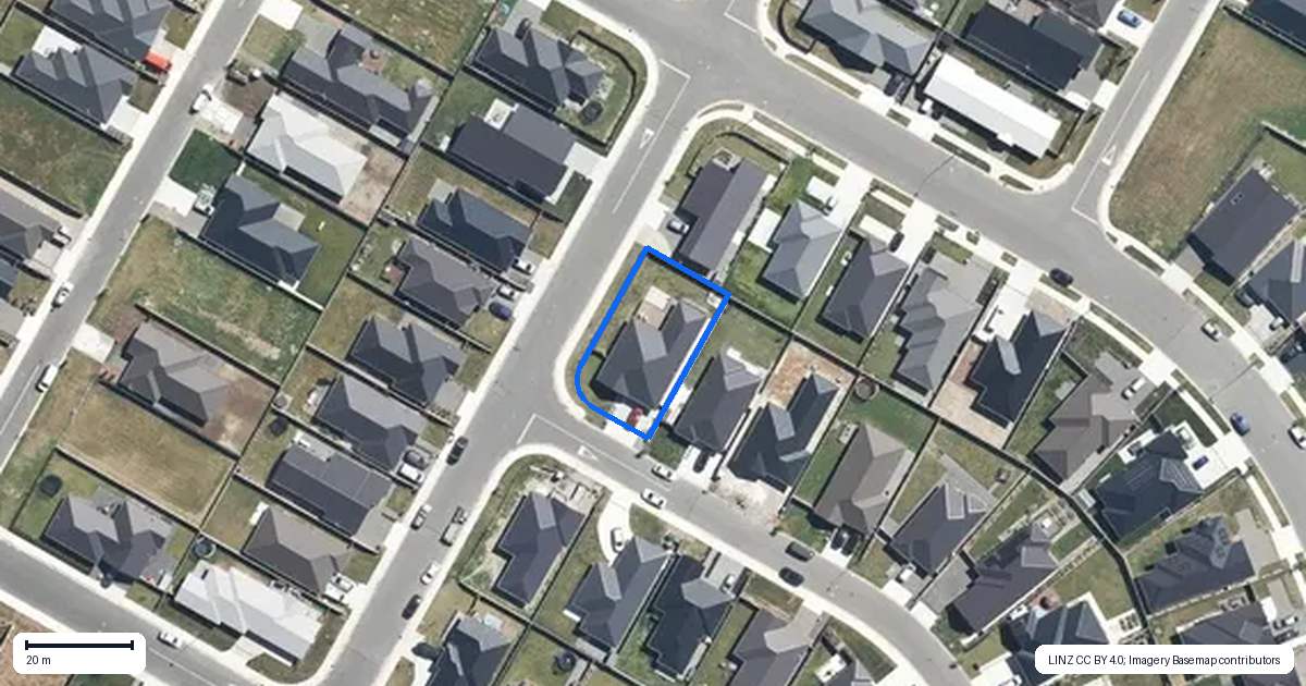 Property context map for 24 Borland Street, Woodend