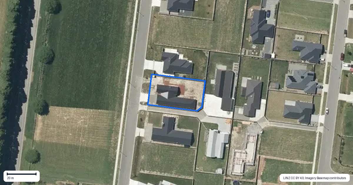Property context map for 49 Memorial Crescent, Methven