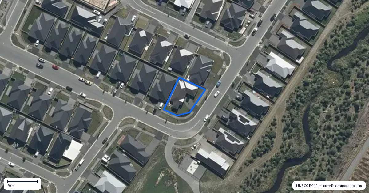 Property context map for 29 Bill Hammond Drive, Belfast, Christchurch
