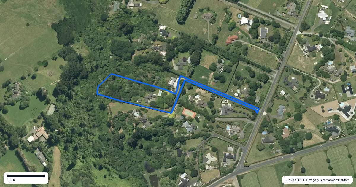 Property context map for 23 Woodcock Road, Tamahere, Hamilton
