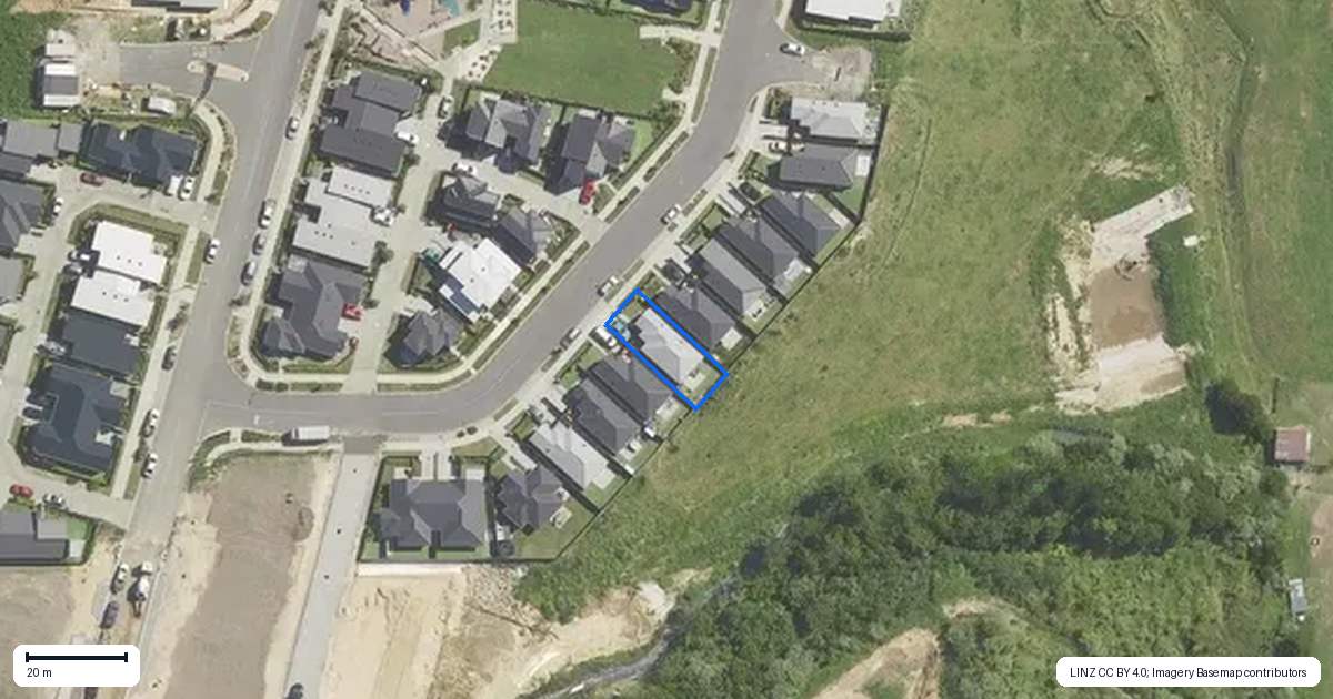 Property context map for 43 Huriana Crescent, Te Puke