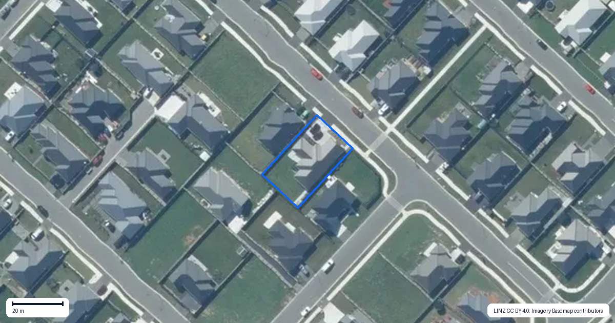 Property context map for 24 Martini Avenue, Leeston