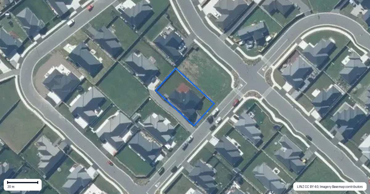 Property context map for 15 Collisson Street, Leeston