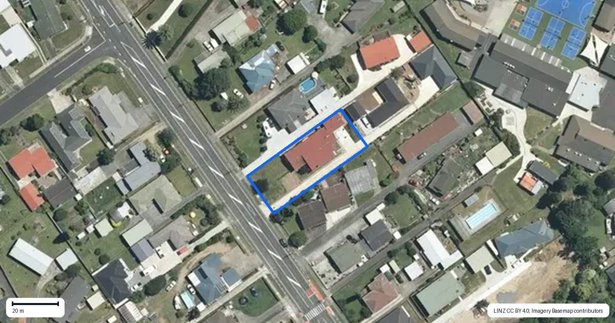 Property context map for 152 Studholme Street, Morrinsville