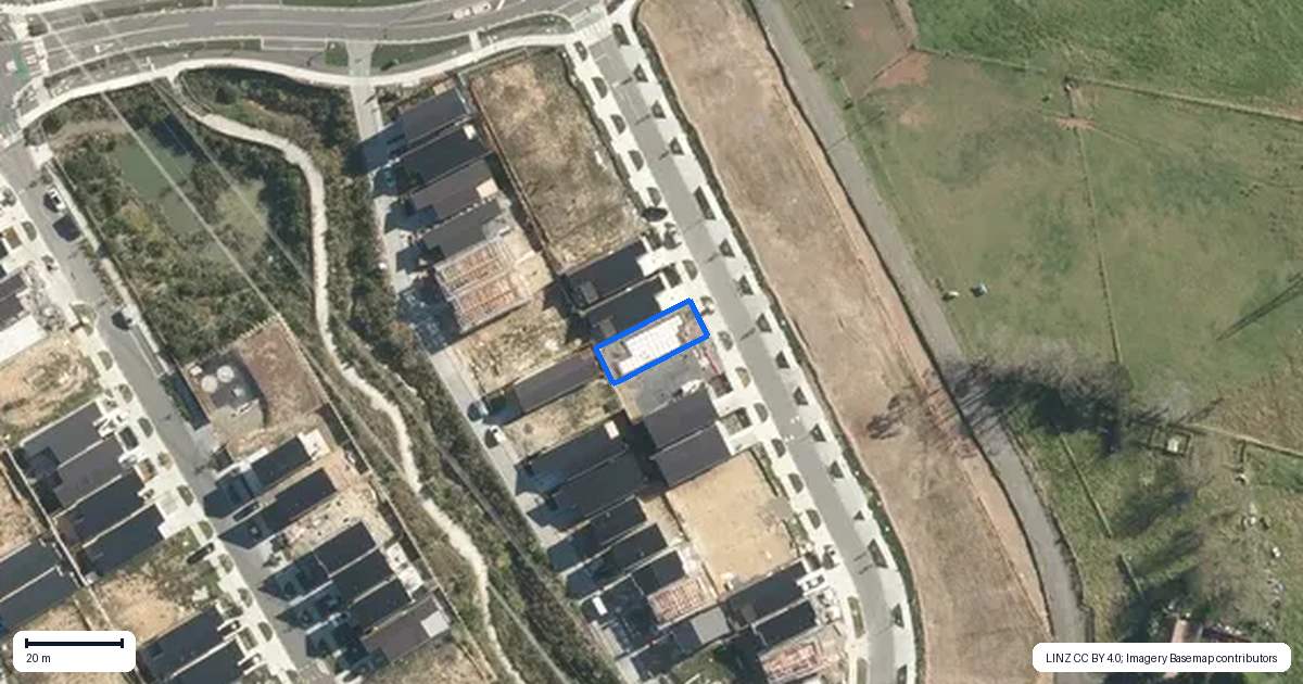 Property context map for 23 Paretao Street, Massey, Auckland